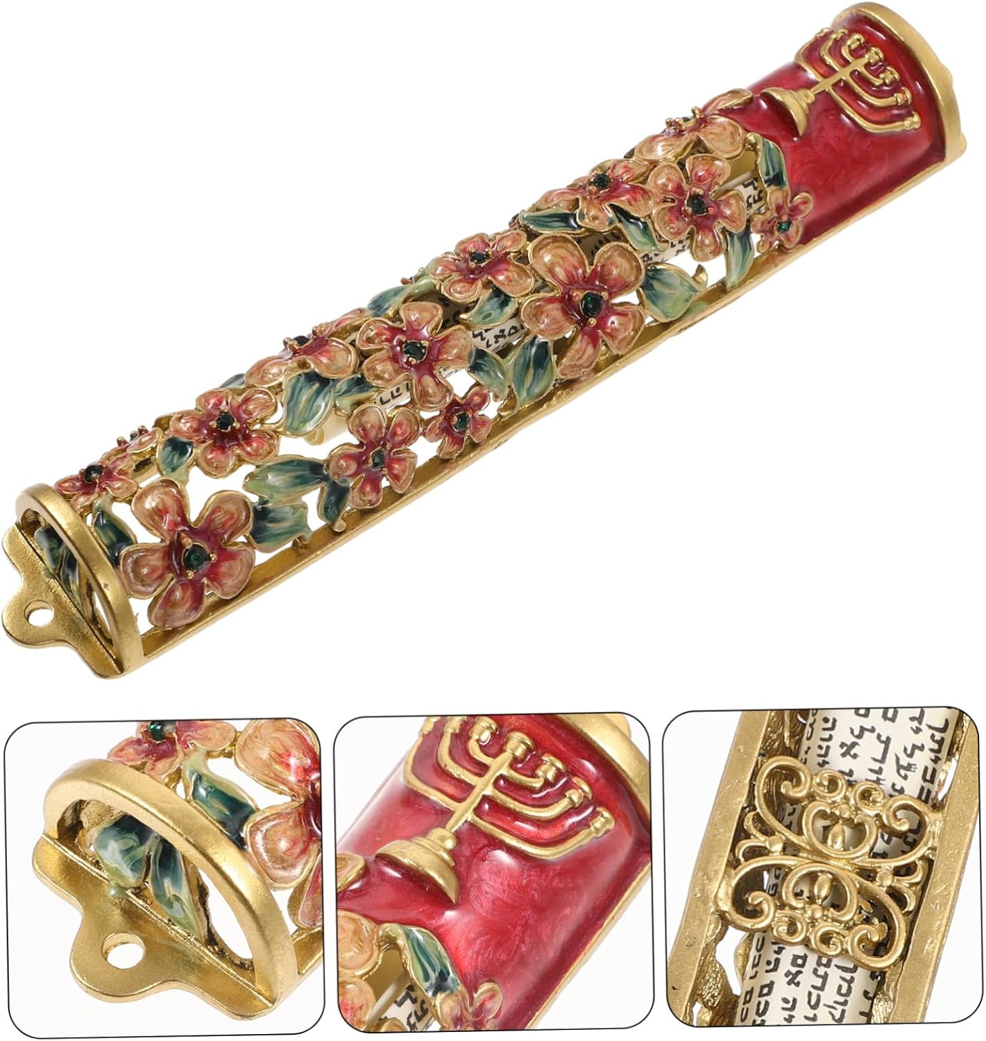 PRETYZOOM Mezuzah Door Decor Jewish Blessing Scroll Art