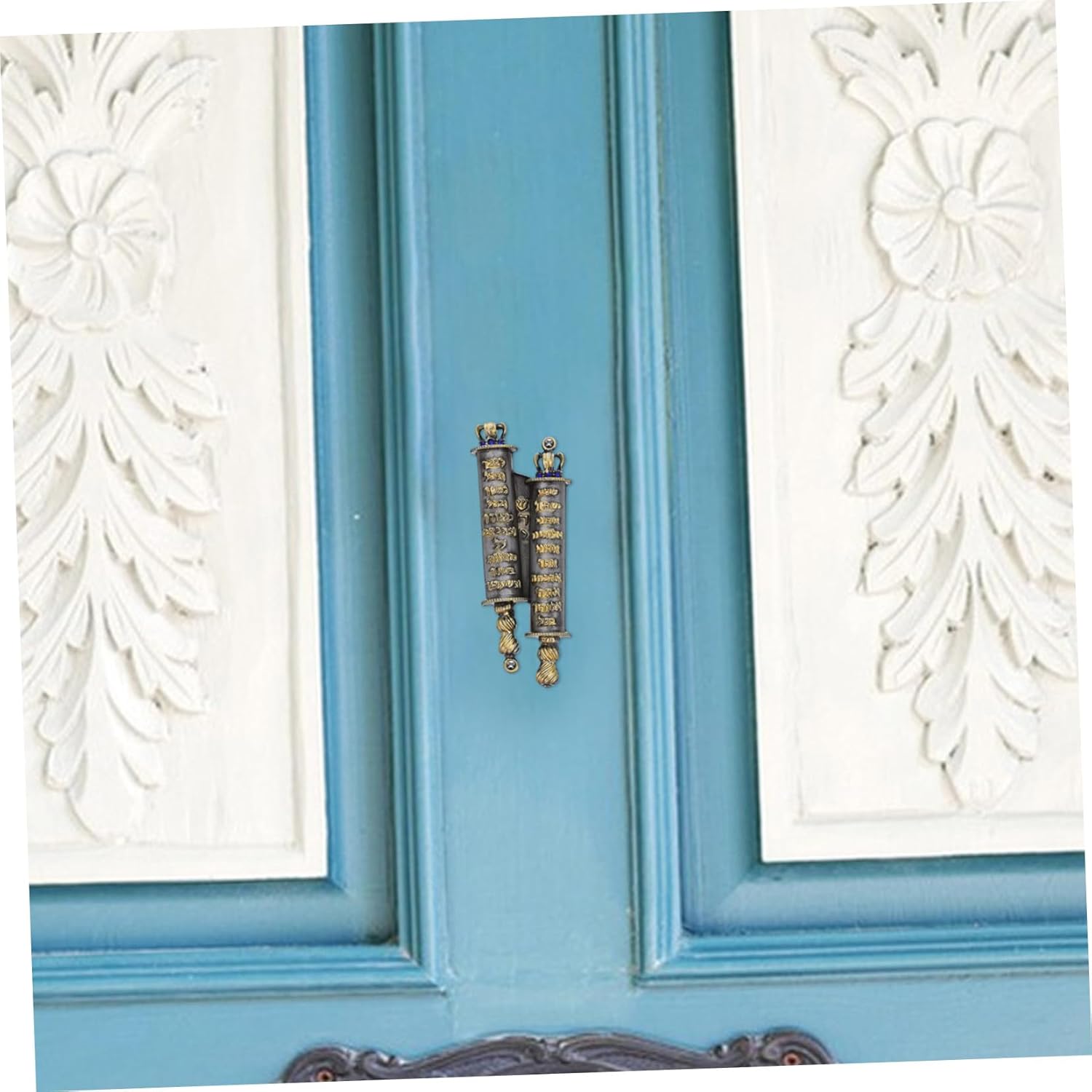 Sosoport Metal Mezuzah Scroll for Door