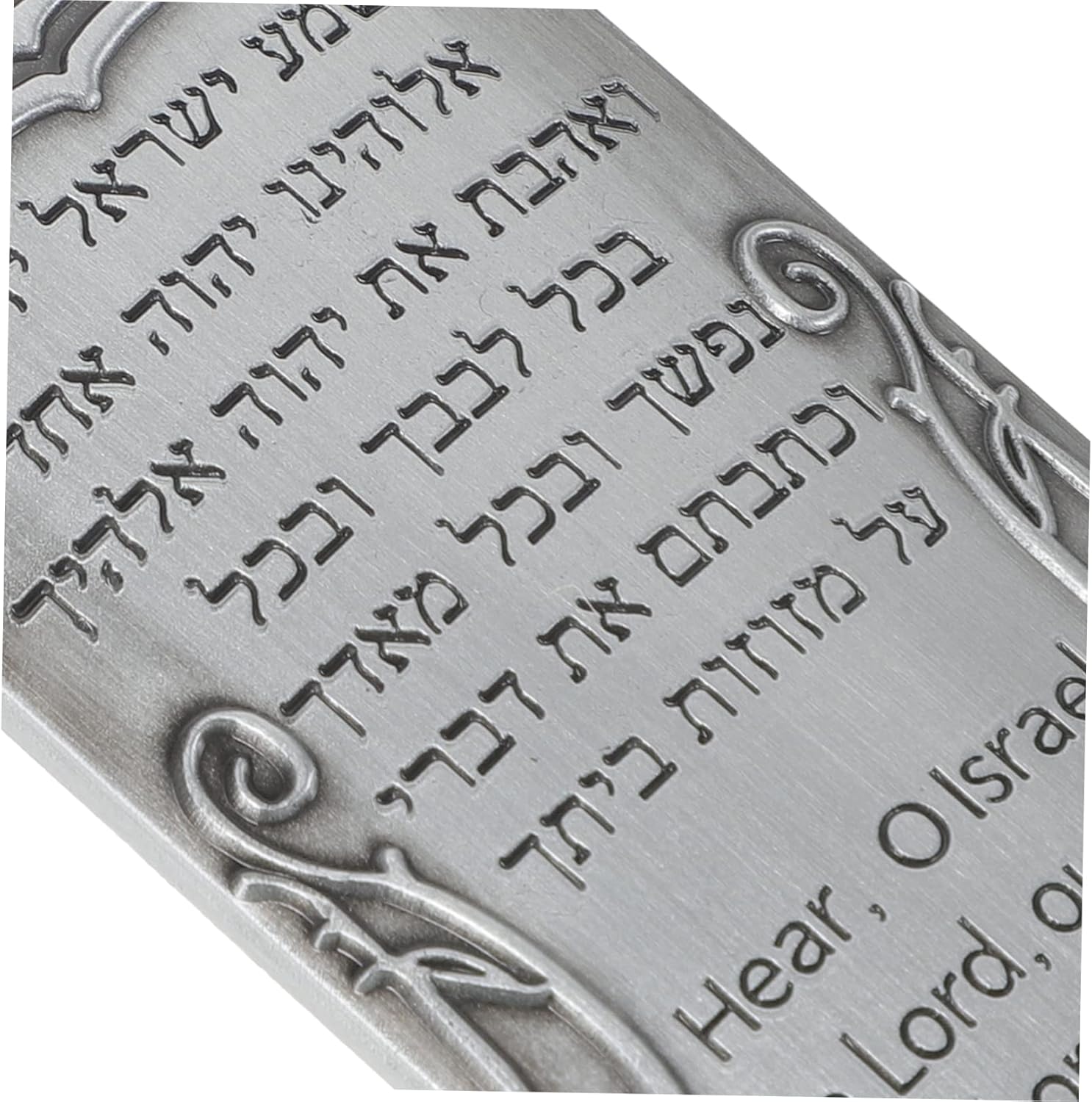 Retro Metal Mezuzah Plaque Door Decor