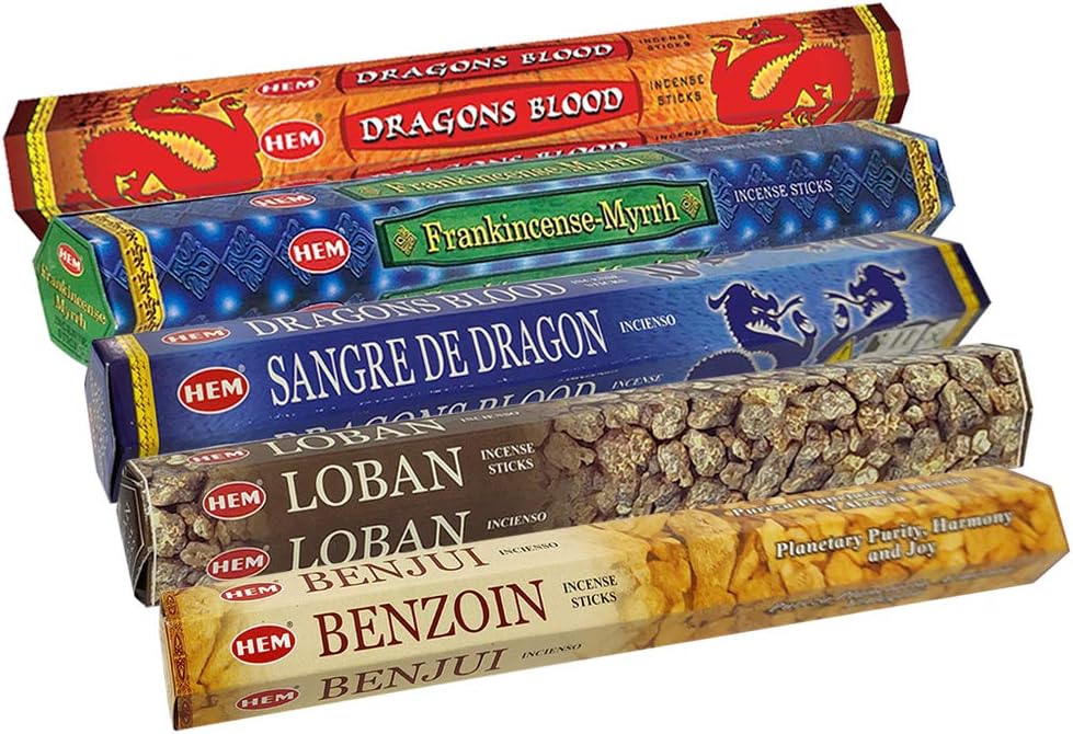 Hem Incense Sticks Variety Pack with Holder