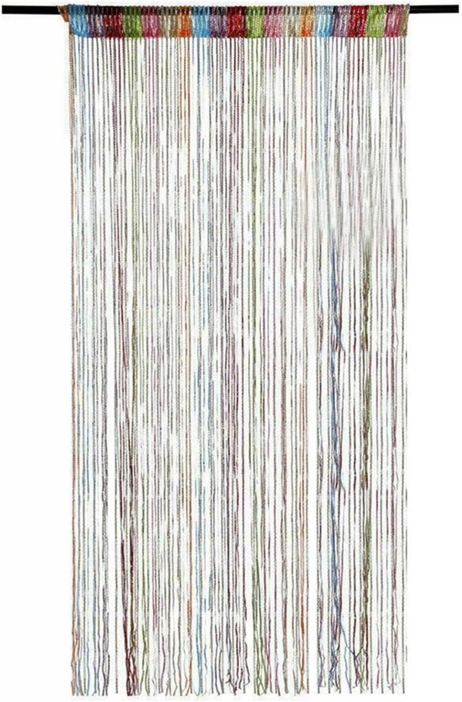 Colorful Doorway Curtain 100x200cm with Beaded Tassels