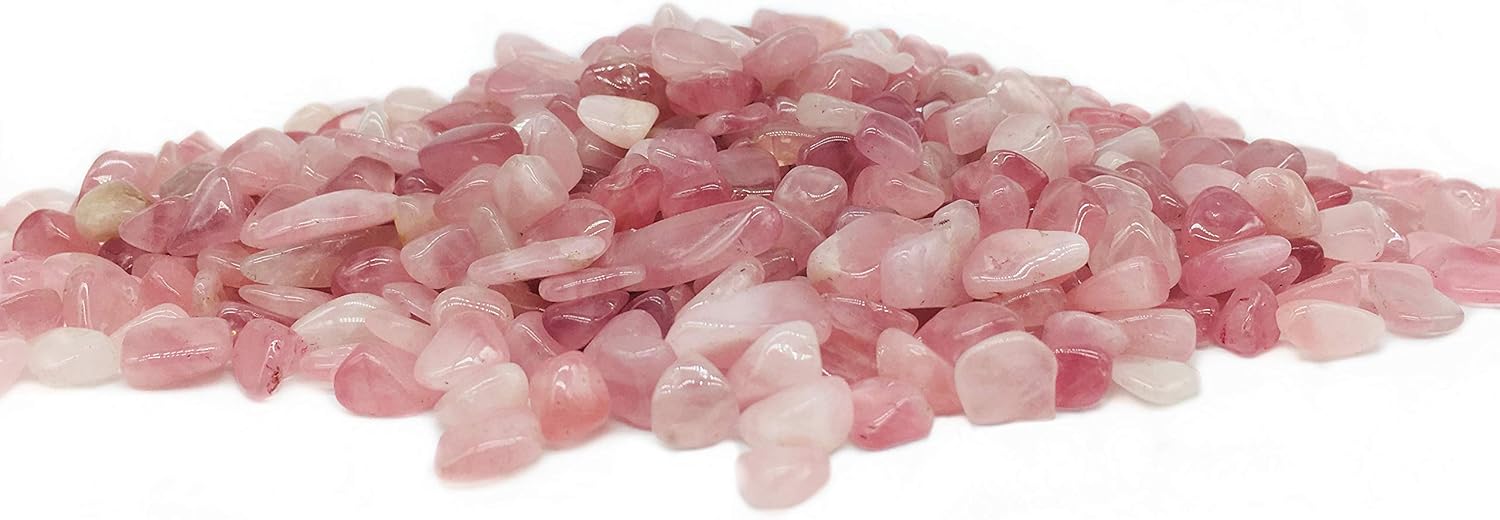 Rose Quartz Polished Chips 450g for Fountain and Feng Shui