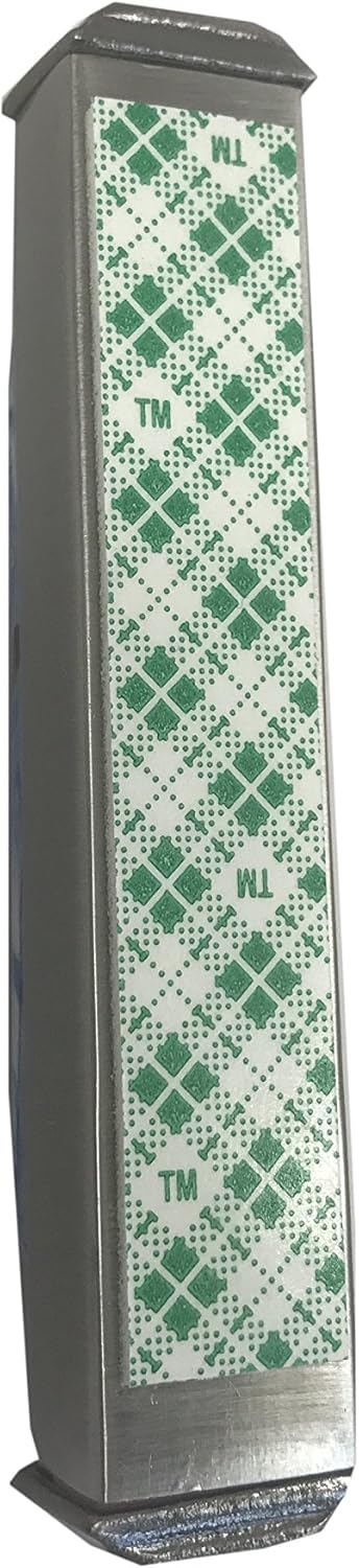 Art Glass Mezuzah with Weatherproof Case and Scroll