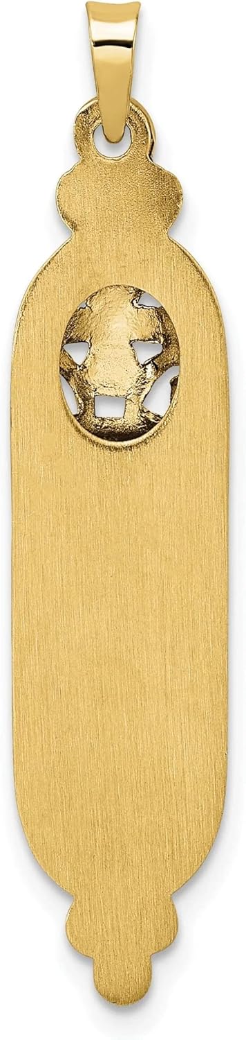 Bijou 14k Yellow Gold Mezuzah Star Pendant