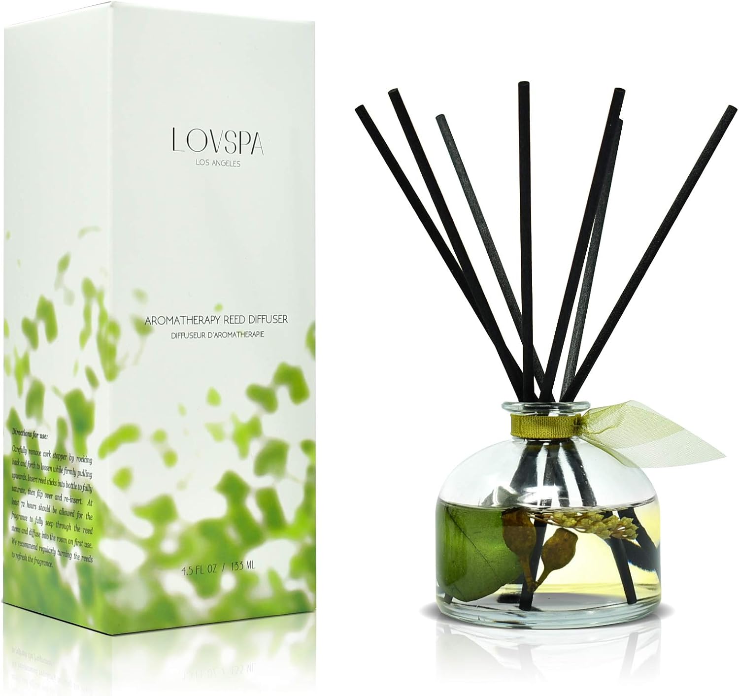 LOVSPA Eucalyptus Reed Diffuser Set Fresh Aromatherapy Gift for Family