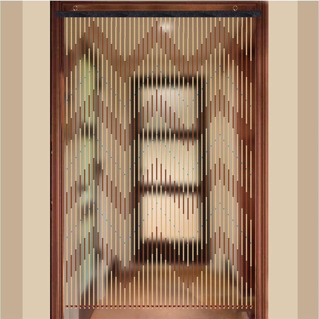 Wood Beaded Curtain for Doorways and Room Dividers