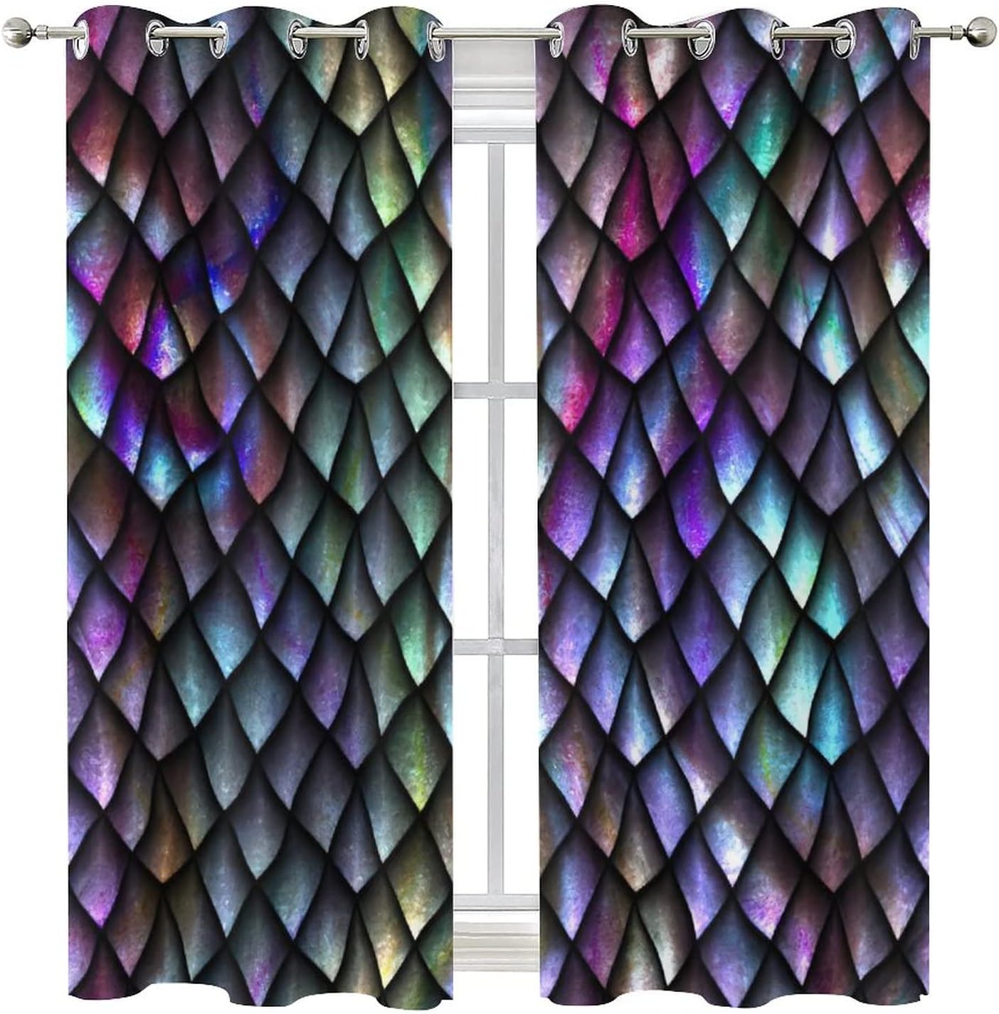 Fantasy Dragon Blackout Curtains for Living Room
