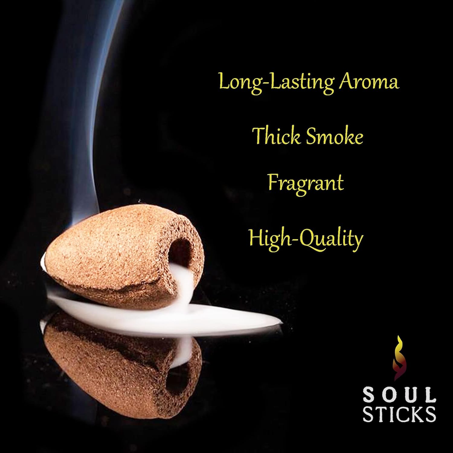 Soul Sticks Backflow Incense Cones - 40PCS White Sage Cleansing Set
