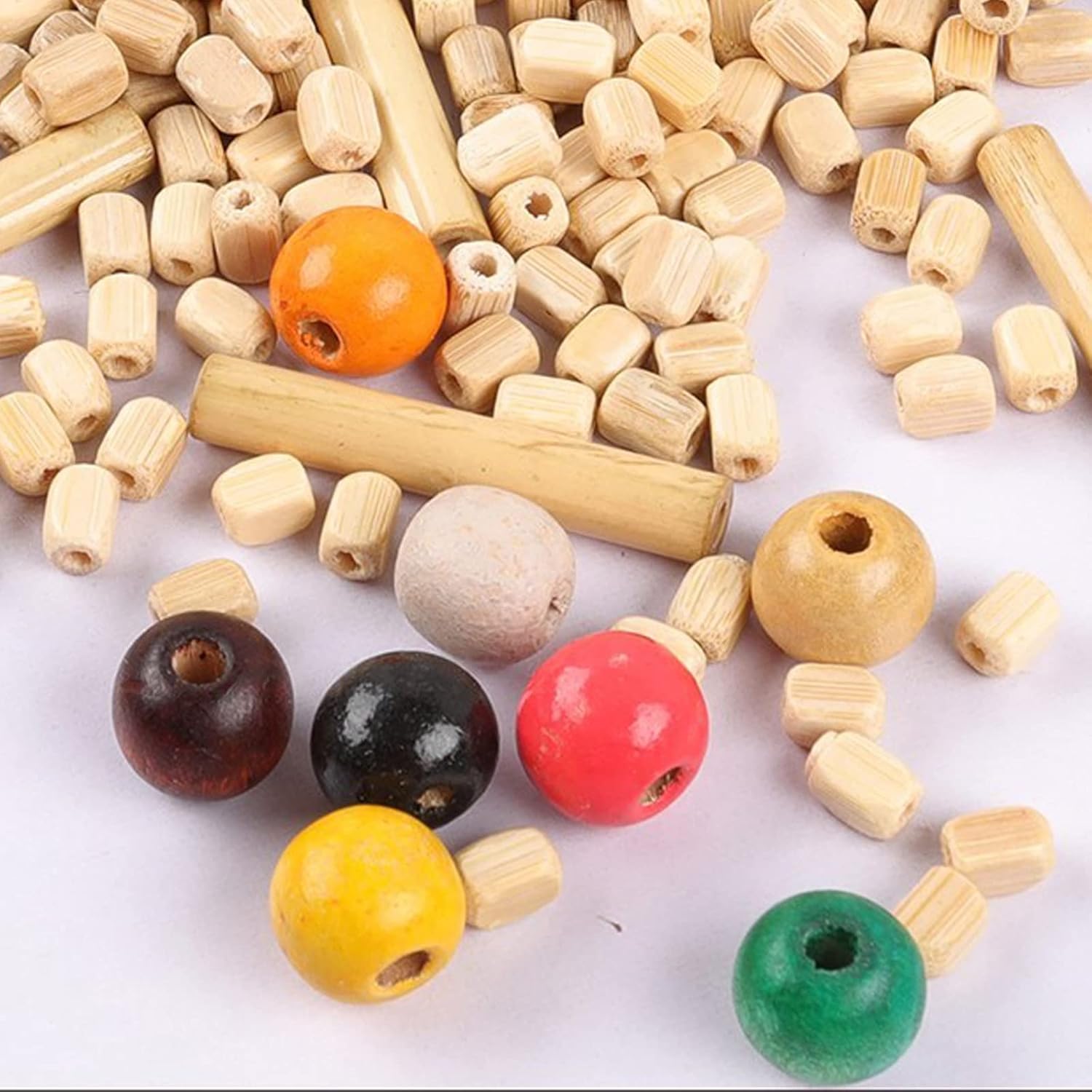 Wooden Beaded Curtain - Stylish Room Divider for Doors and Hallways
