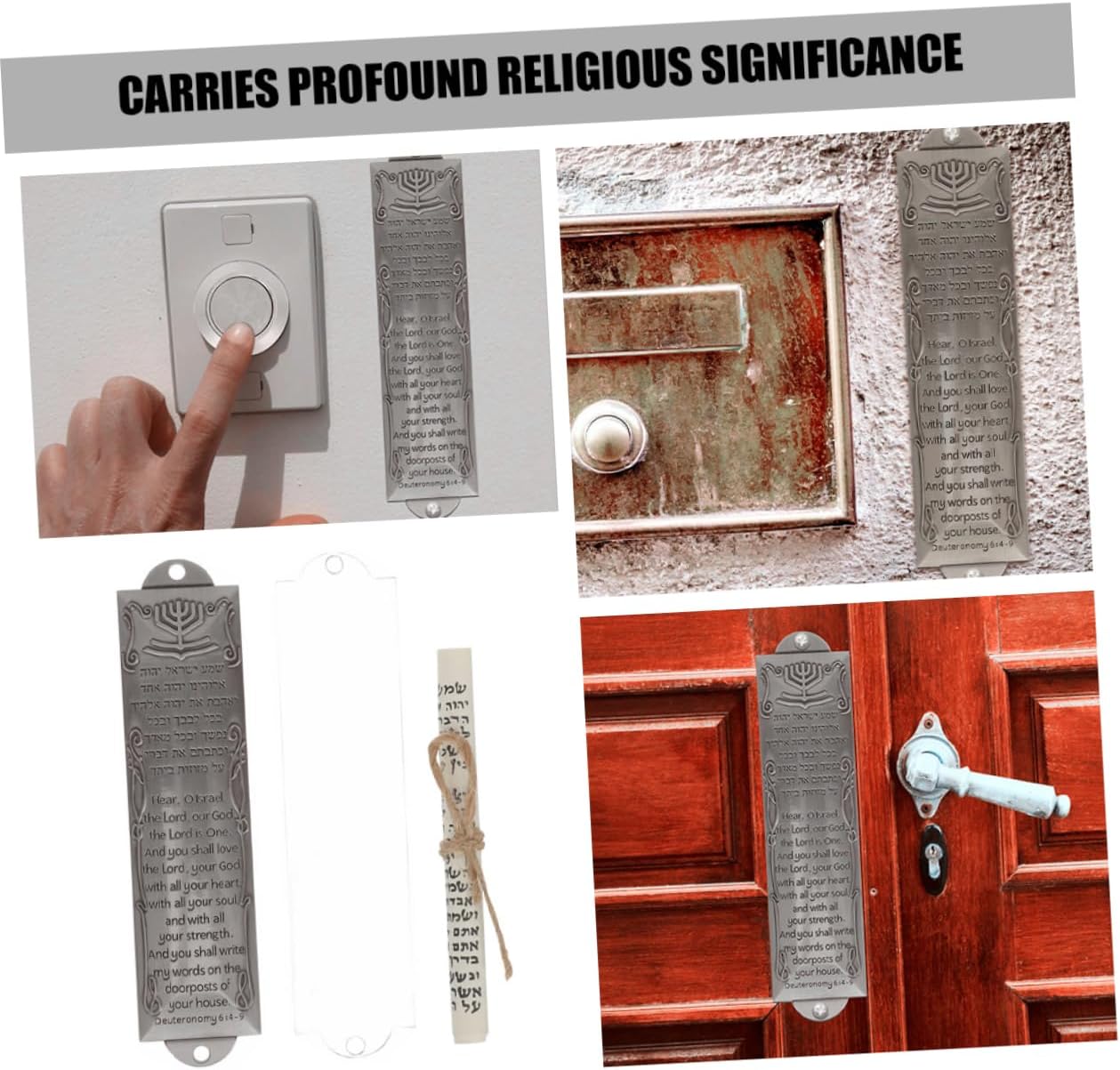 Levemolo Metal Mezuzah Door Blessing Decor