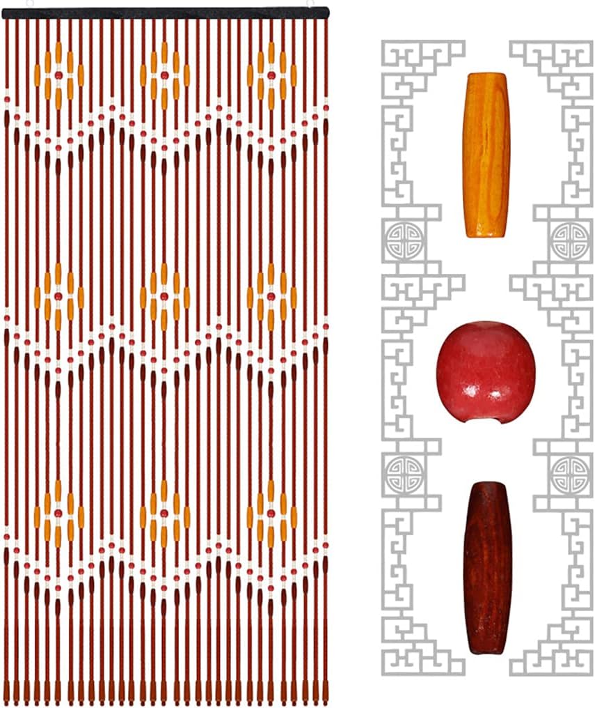 32 Strands Wood Beaded Curtain for Doorways and Closets