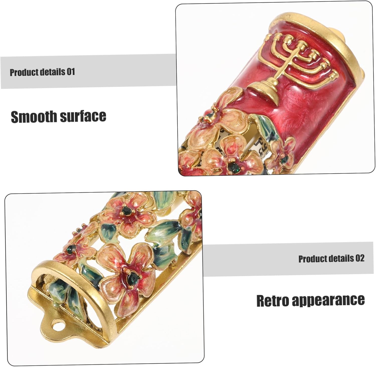 PRETYZOOM Mezuzah Door Decor Jewish Blessing Scroll Art