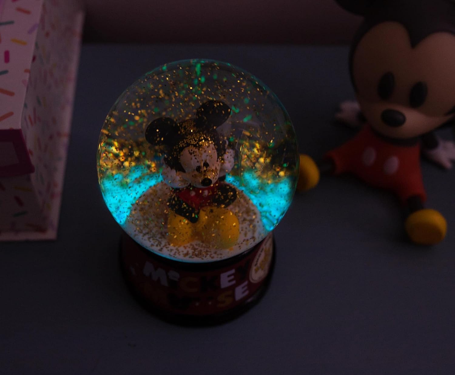 Disney Mickey Mouse Light Up Snow Globe 100mm