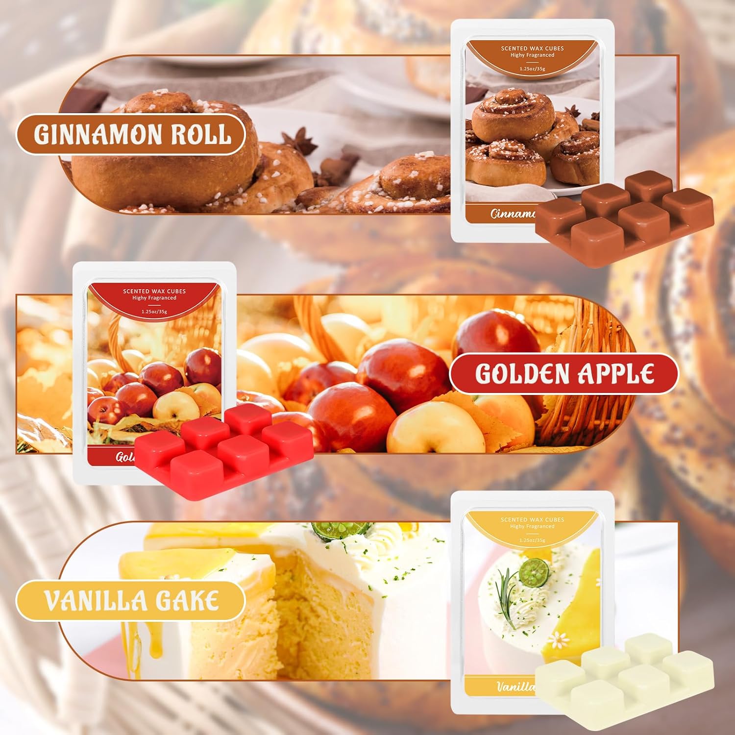 SCENTORINI Fall Scented Wax Melts 6 Pack