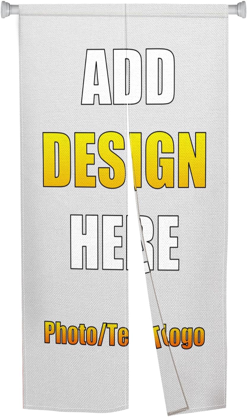 Personalized Double Sided Door Curtain with Custom Image