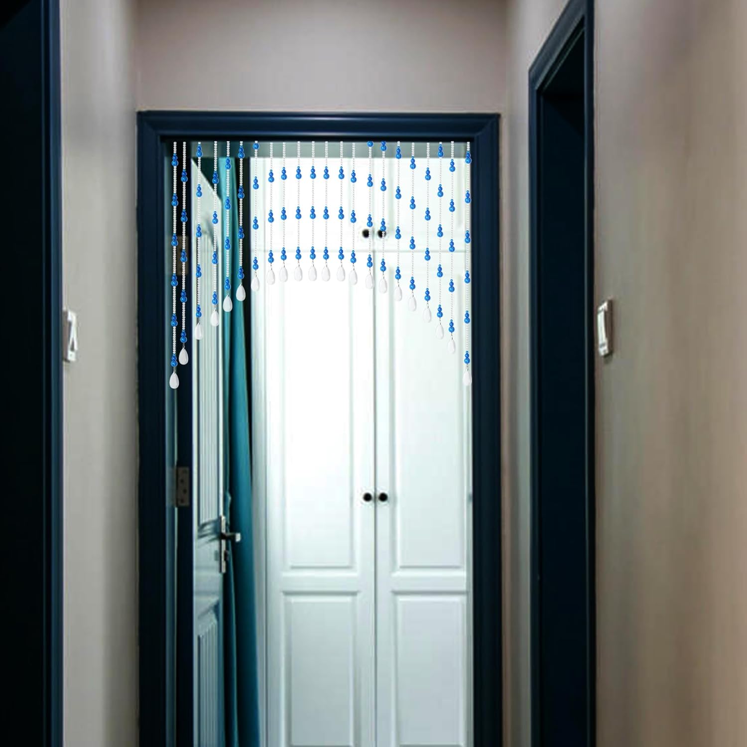 JZUU Crystal Beaded Curtain for Doorway and Window