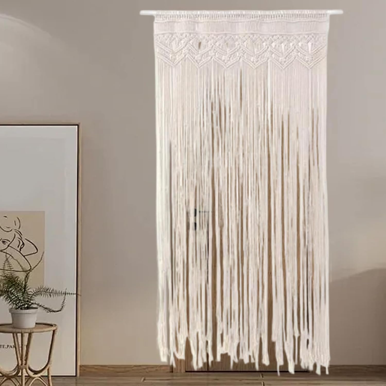 Macrame Curtains 35x71 Inch Cotton Woven Boho Decor