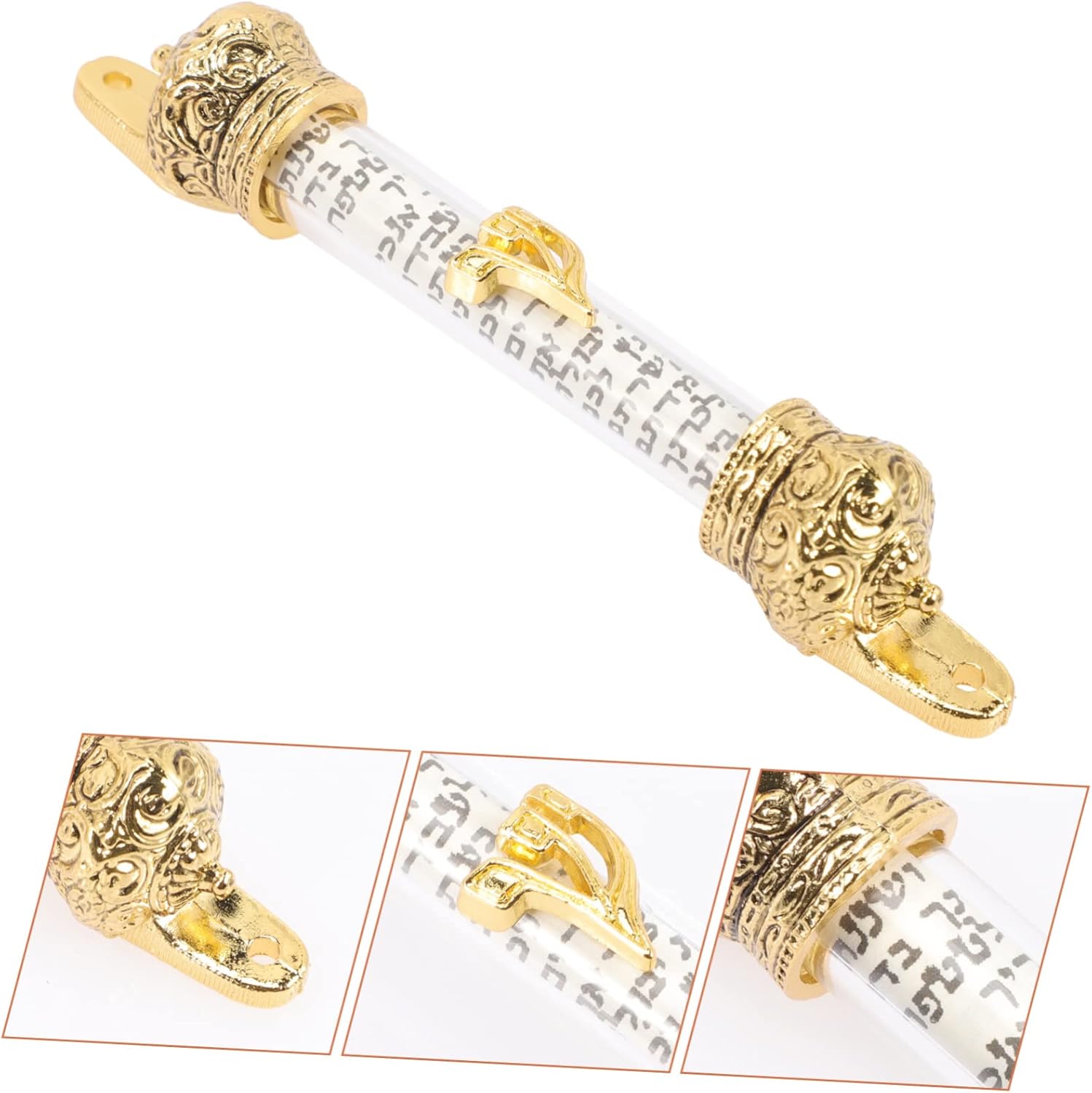 Sturdy Metal Mezuzah Scroll Door Ornament