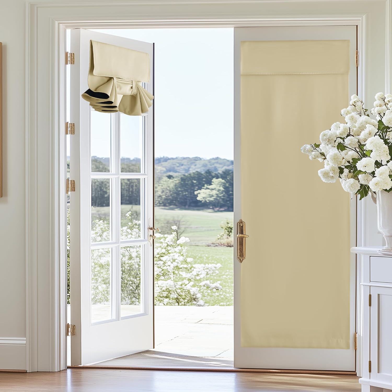 RYB HOME Blackout Curtain Panel for Door Windows