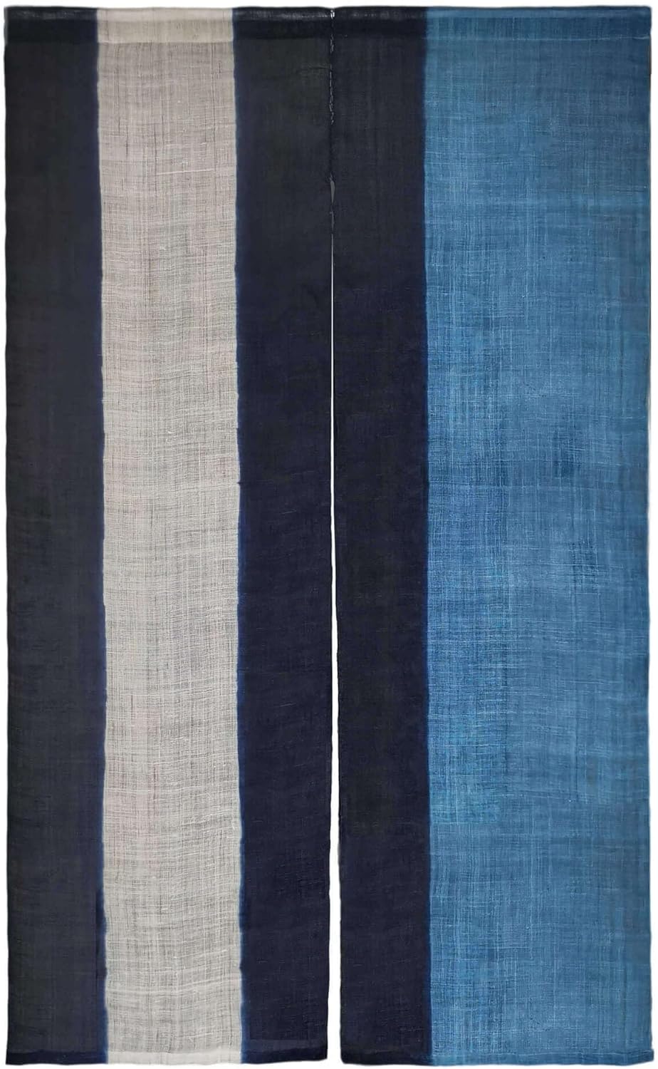 Hand-Dyed Japanese Noren Curtain Shibori Design 335x59in