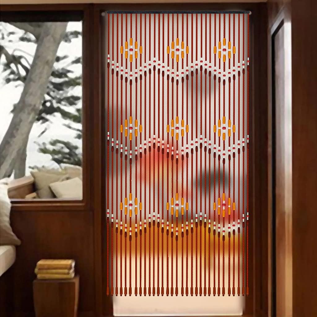 32 Strands Wood Beaded Curtain for Doorways and Closets