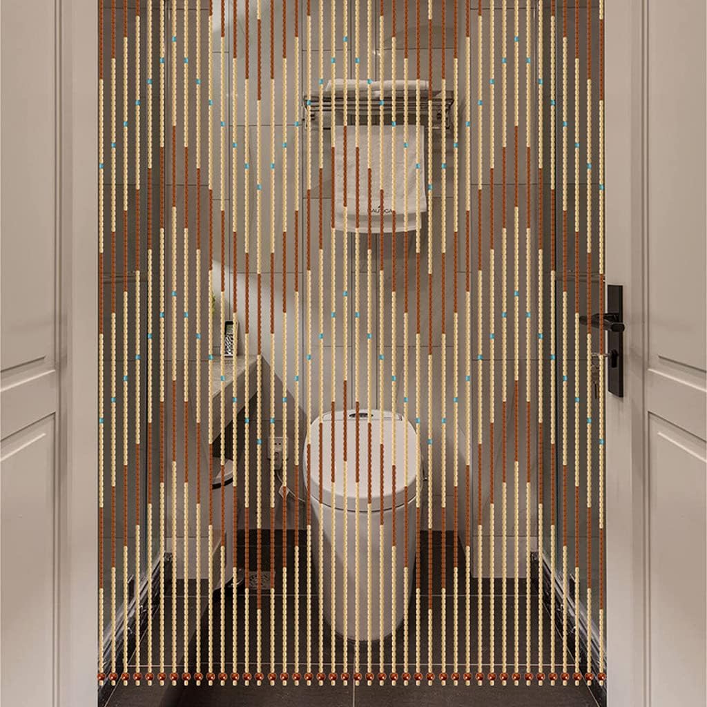 Wood Beaded Curtain for Doorways and Room Dividers