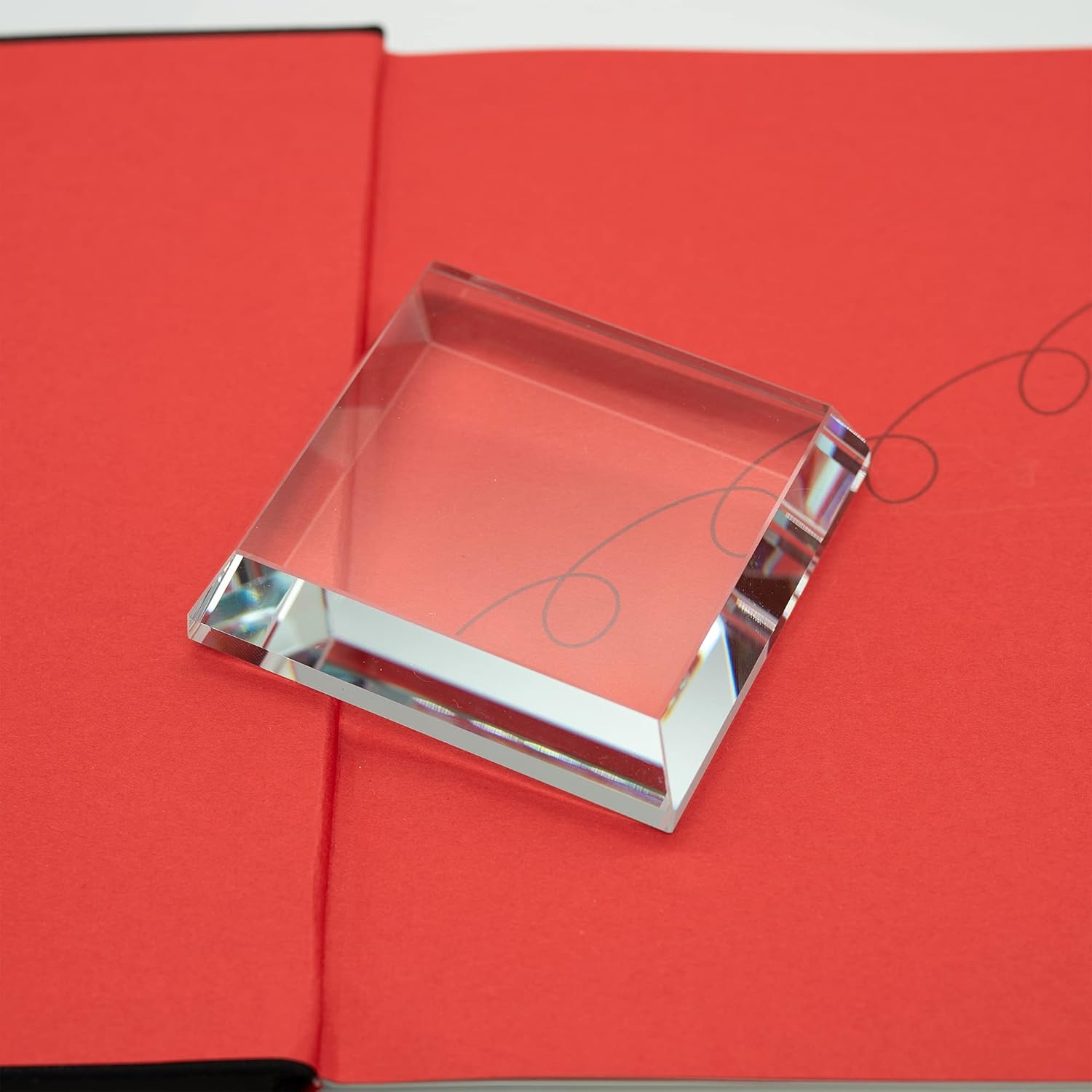 StayMax Clear Crystal Glass Display Base for Collectibles