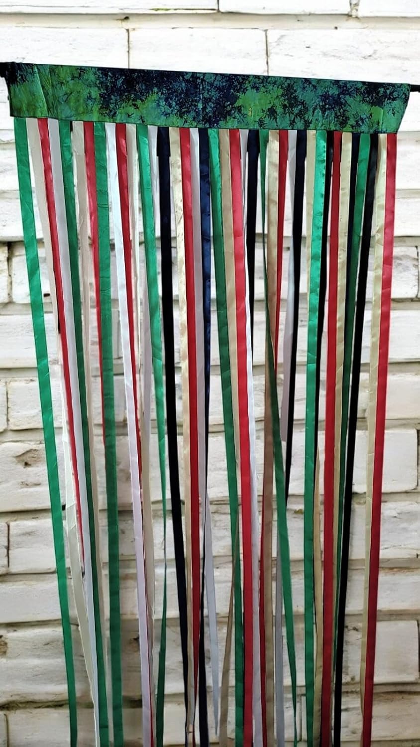 Multicolor Bohemian Door Curtain with Rod Pocket
