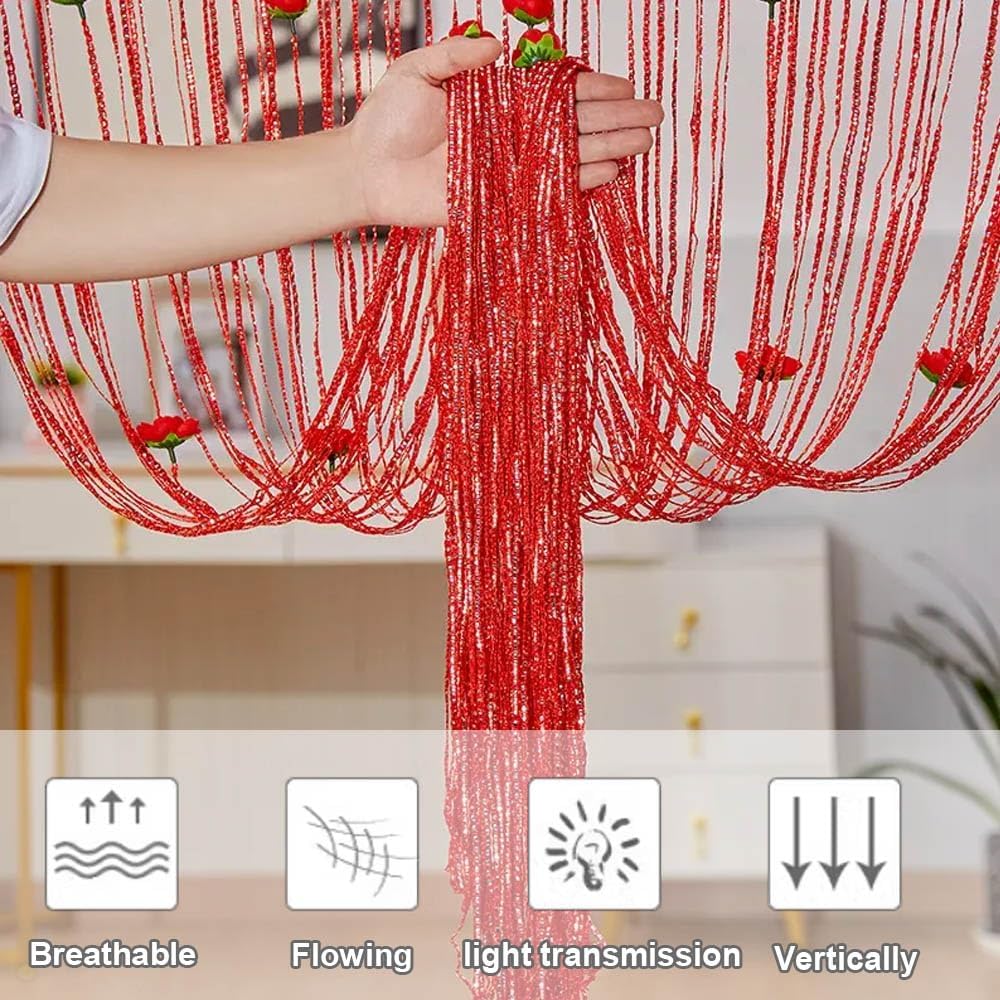 Beaded Curtain Fringe String Decor for Doorways