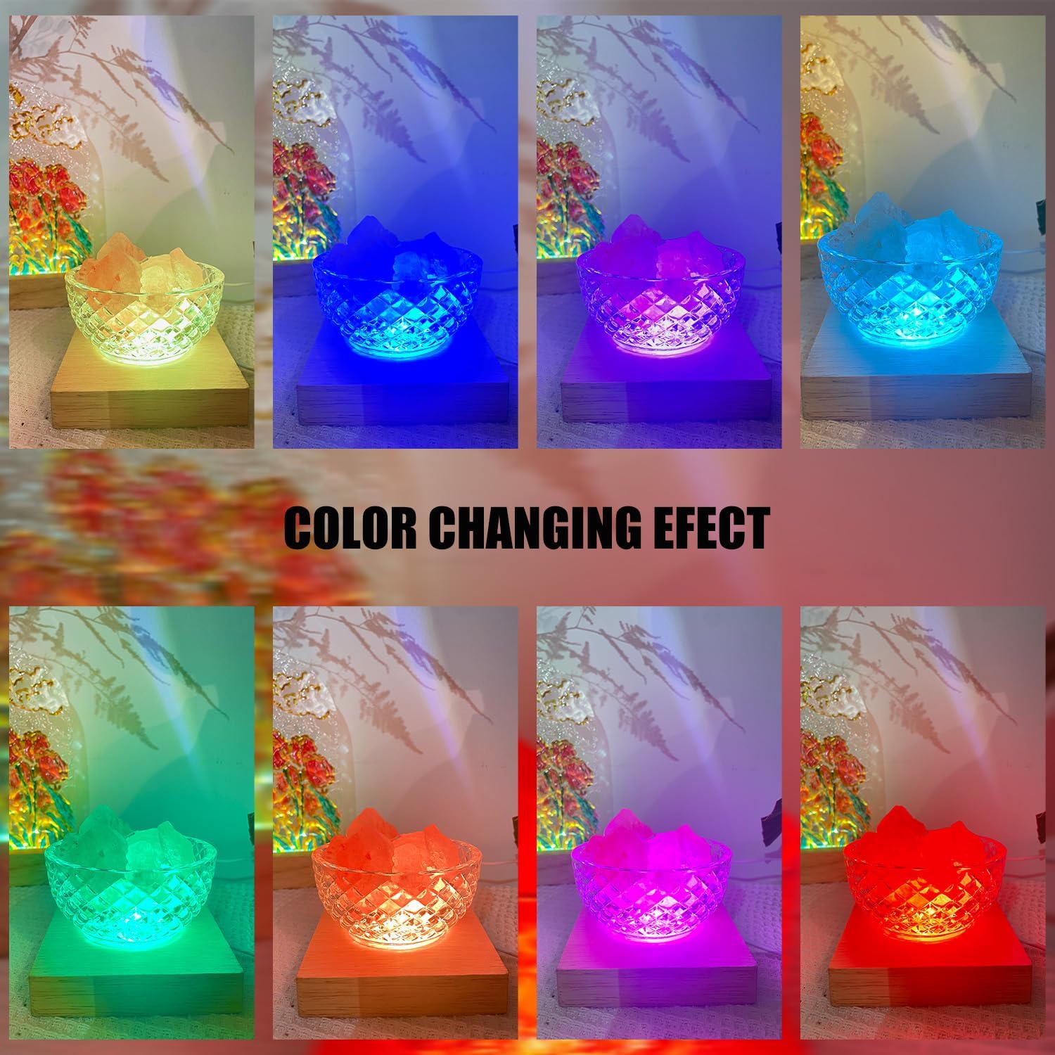 LED Light Display Pedestal with Beech Wood Base