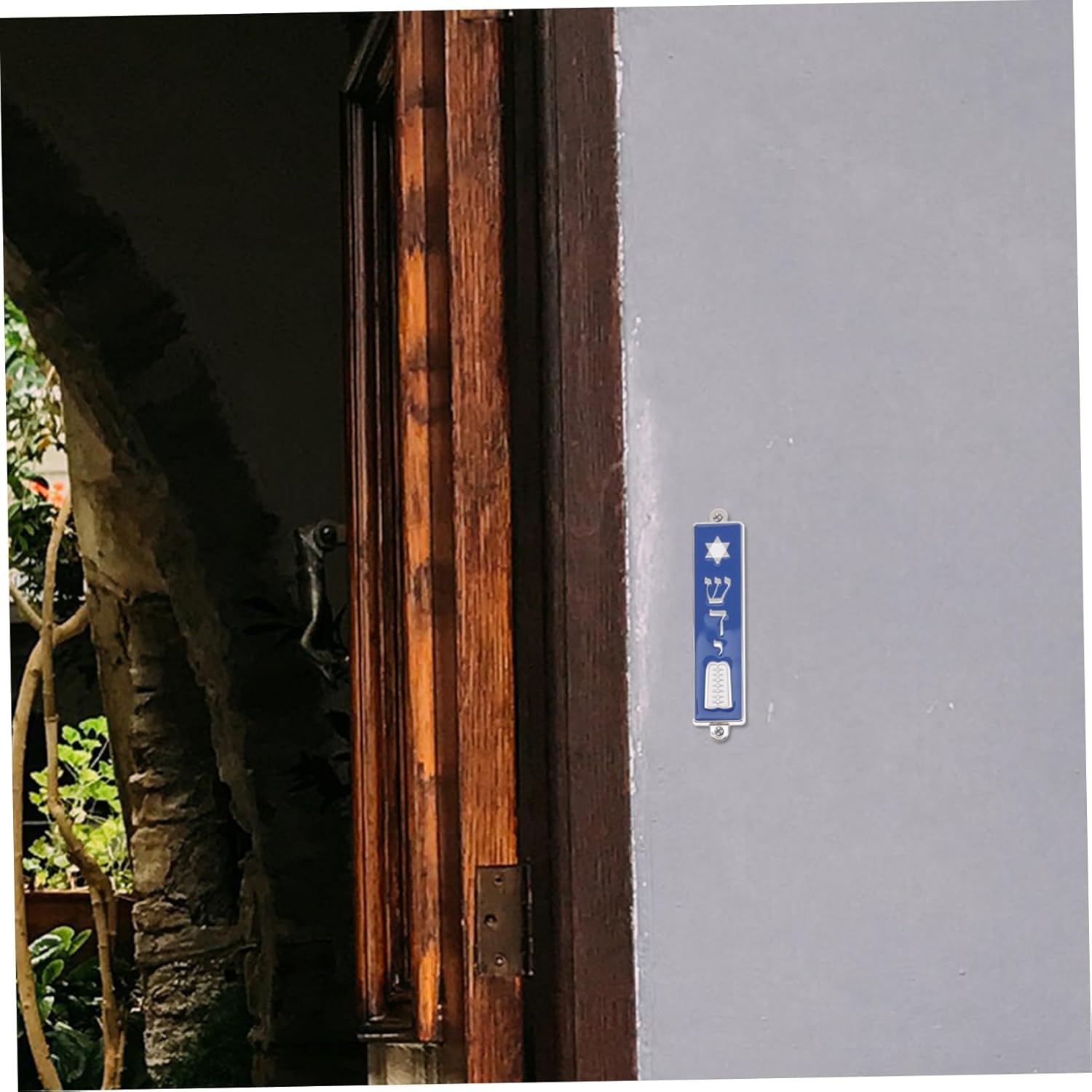 BIUDECO Decorative Mezuzah with Scroll for Home and Office