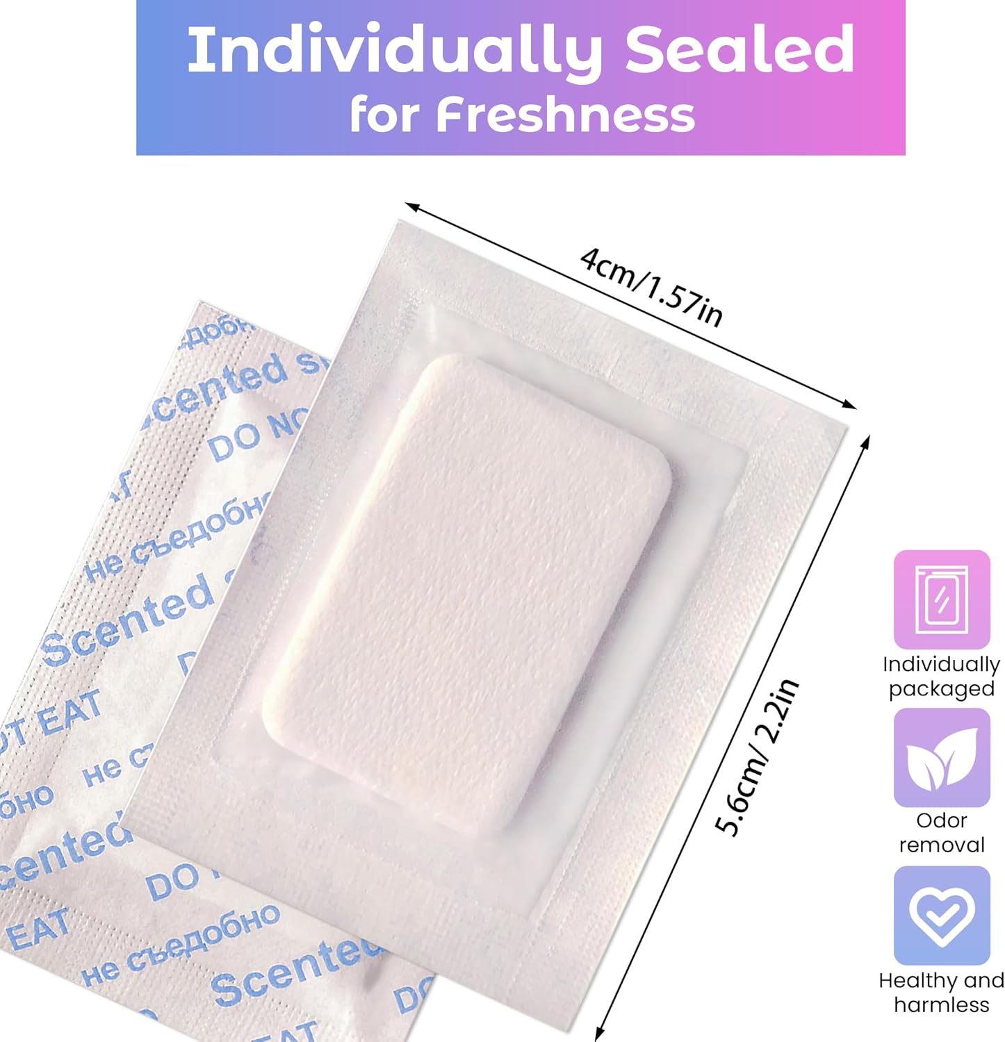 Lemon Scented Sachets Pack of 10 for Freshness