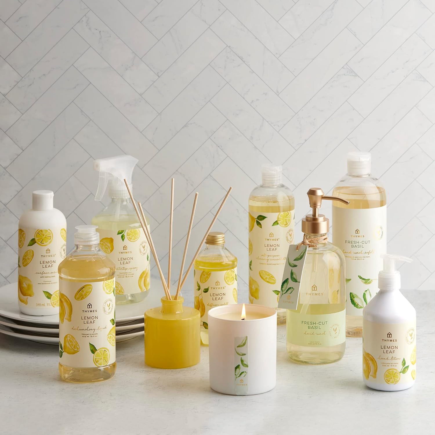 Thymes Lemon Leaf Reed Diffuser Oil - 775 Fl Oz