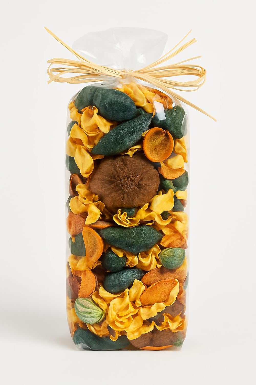 Autumn Potpourri Set with Pumpkin and Dried Flowers