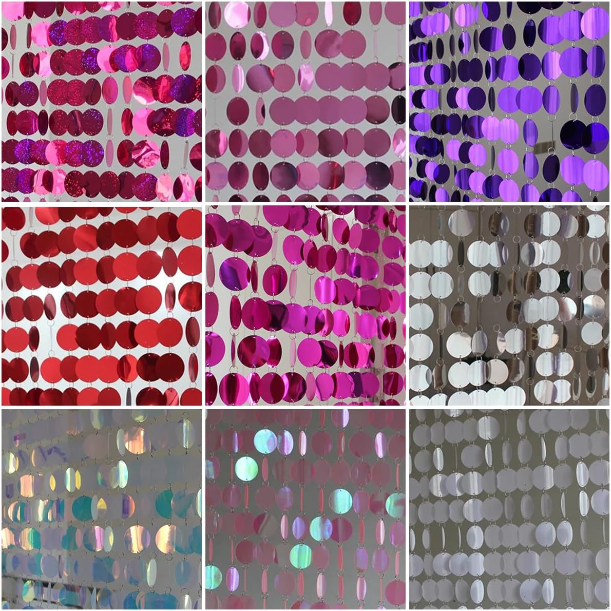 Glitter Sequin Beaded Curtain for Home Party Decor