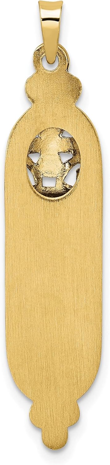 Bijou 14k Yellow Gold Mezuzah Star Pendant