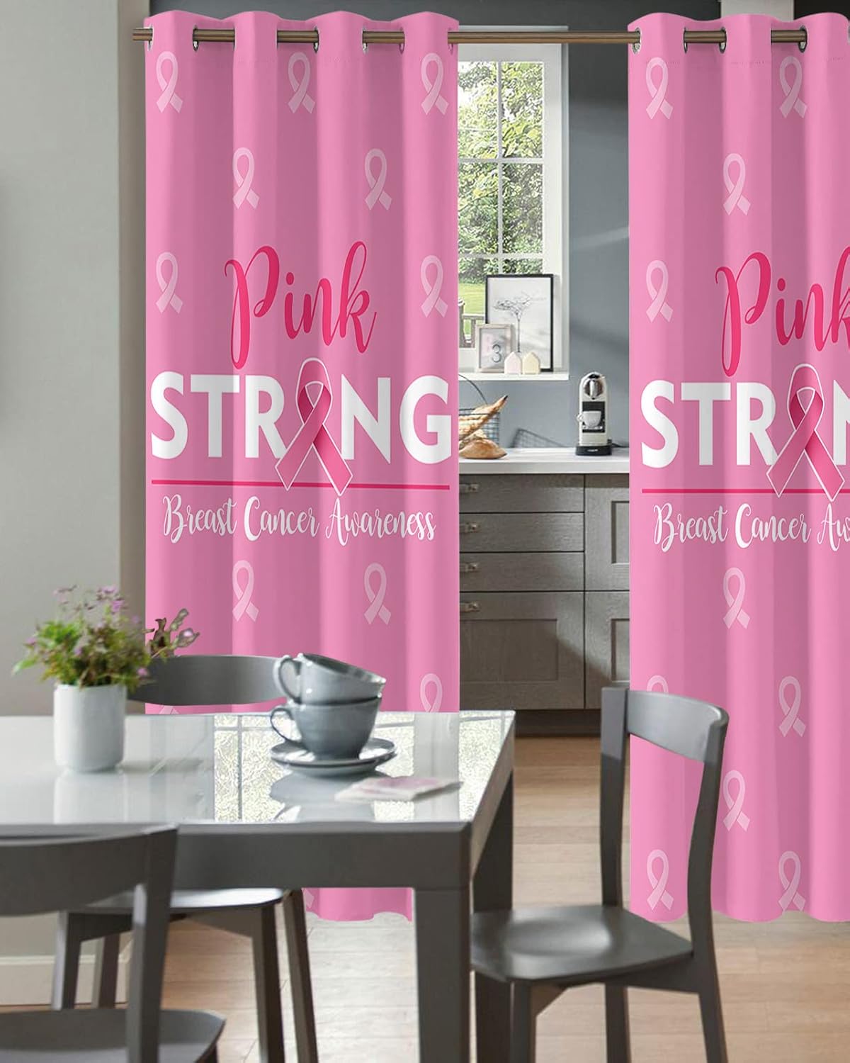 Pink Ombre Door Curtains 78 Inches Blackout Panels