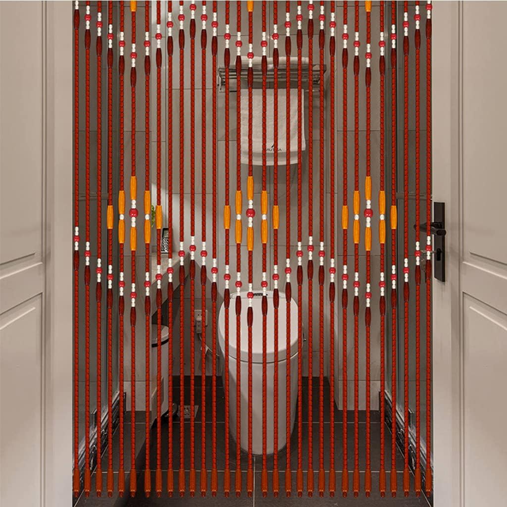 32 Strands Wood Beaded Curtain for Doorways and Closets