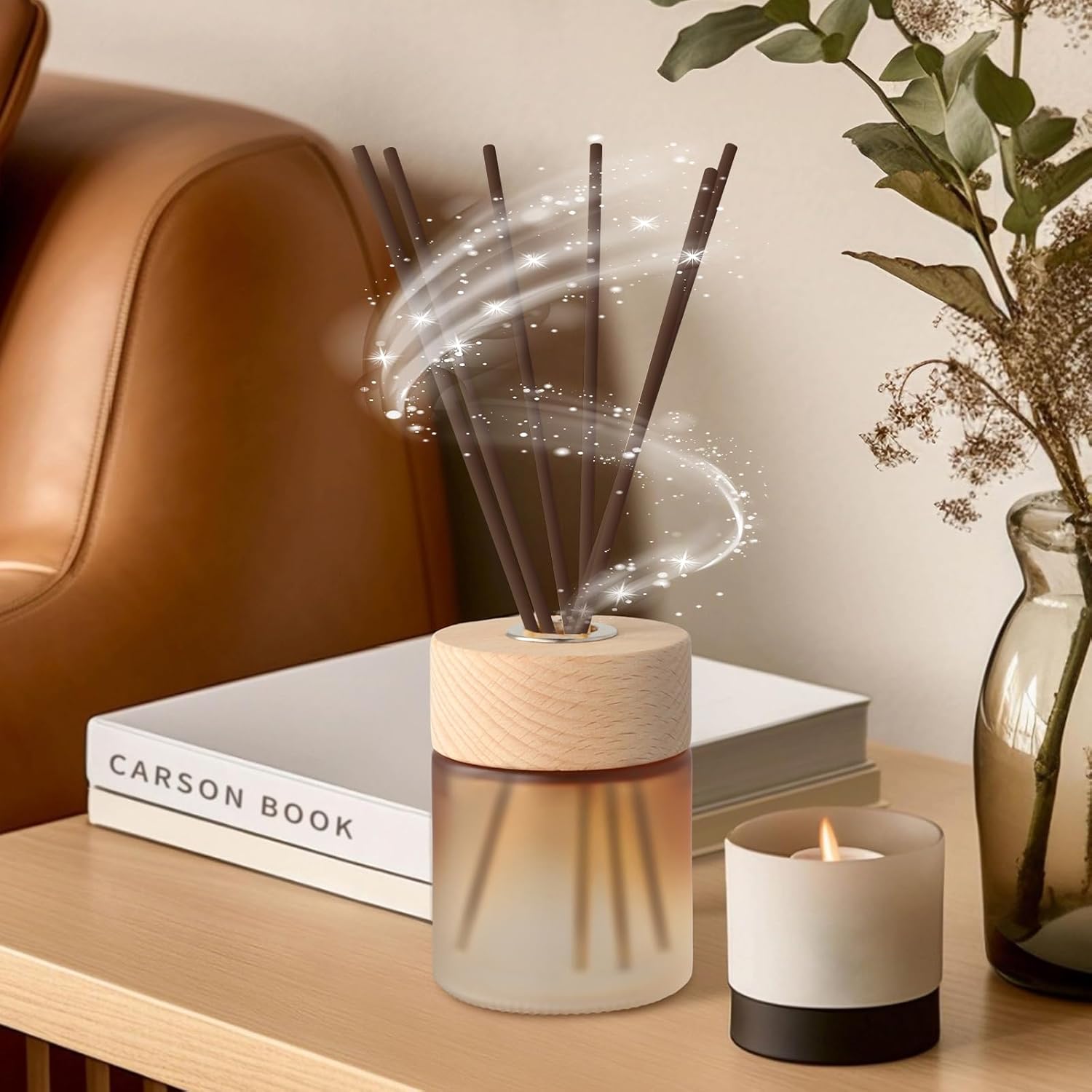 130pcs Reed Diffuser Sticks - 10 Inch Essential Oil Aroma Diffuser Reeds