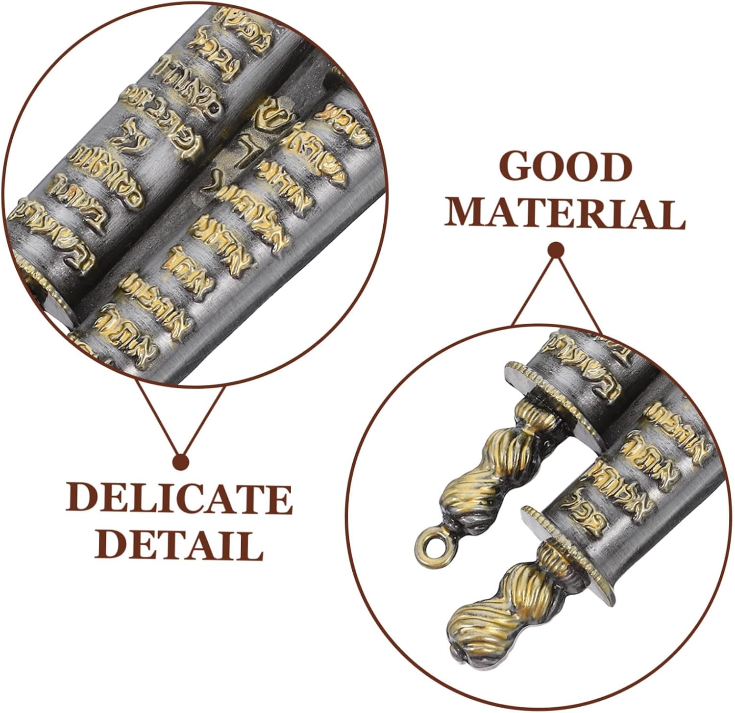 Sosoport Metal Mezuzah Scroll for Door