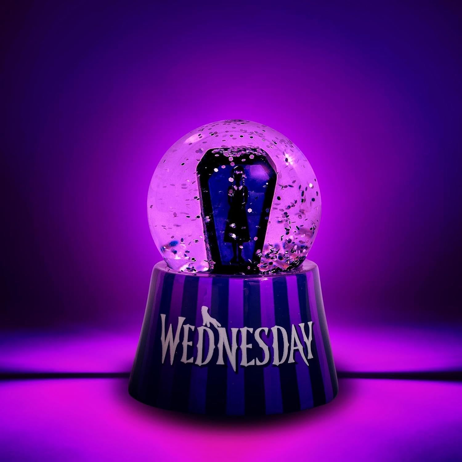 Wednesday Addams Light-Up Snow Globe 3 Inches Tall