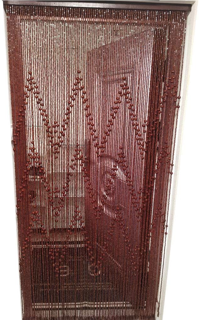 52 Strands Wood Beaded Curtains for Closet and Bedroom