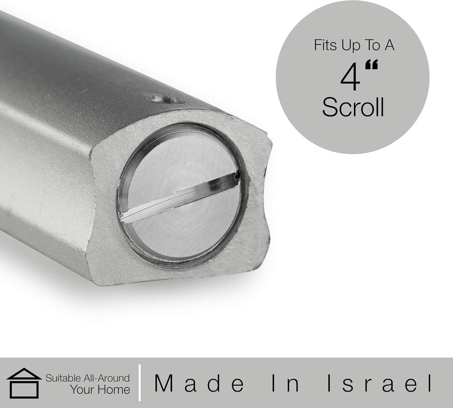 AS Mezuzot Modern Silver Mezuzah Case