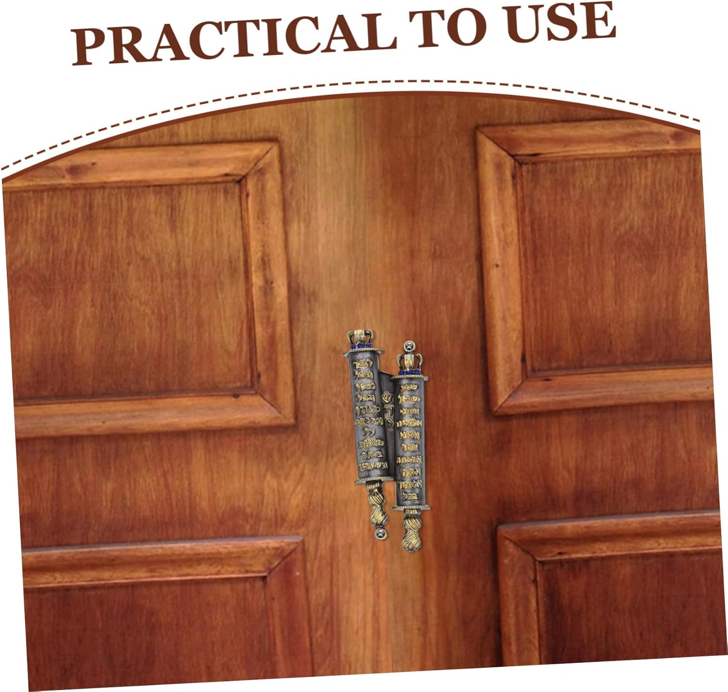 Cabilock Jerusalem Menorah Mezuzah Case