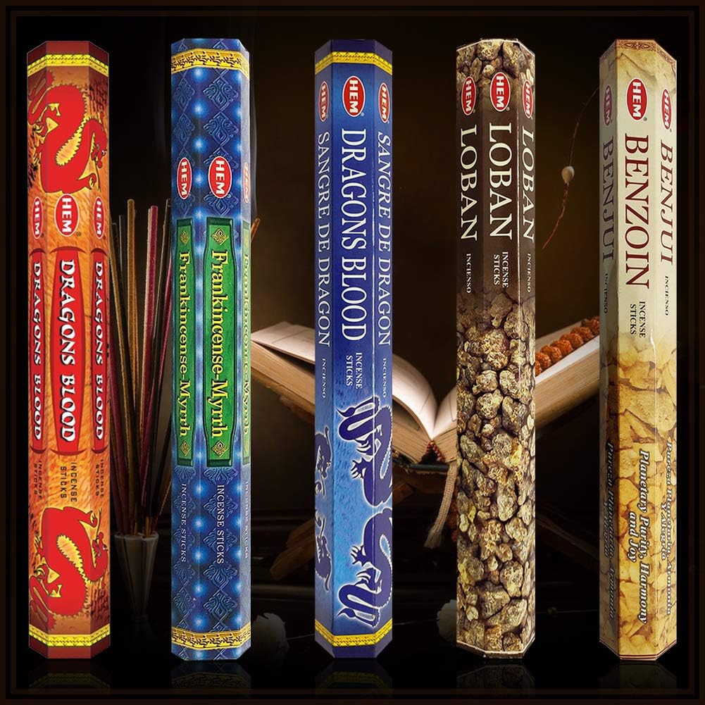 Hem Incense Sticks Variety Pack with Holder