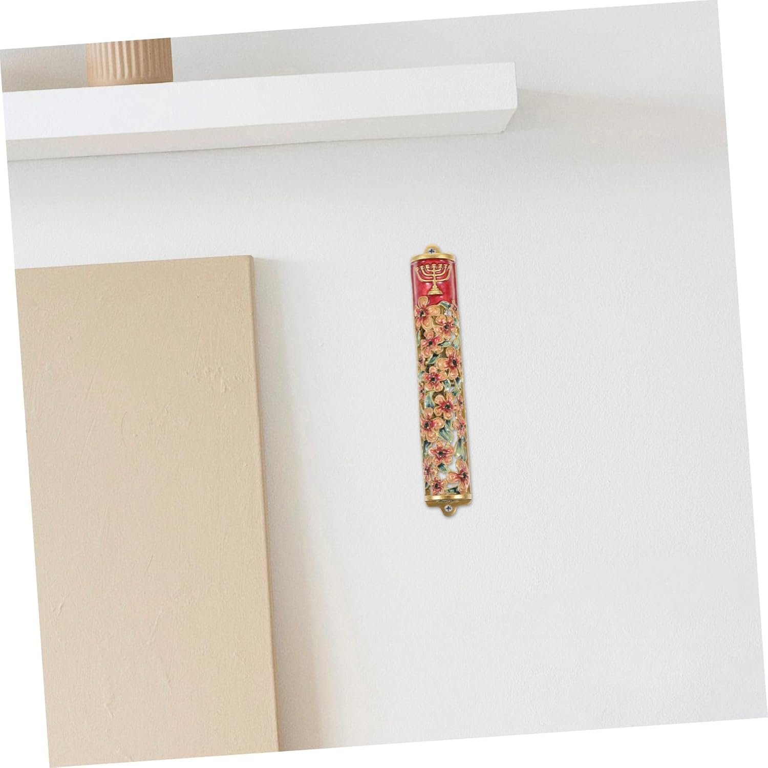 PRETYZOOM Mezuzah Door Decor Jewish Blessing Scroll Art