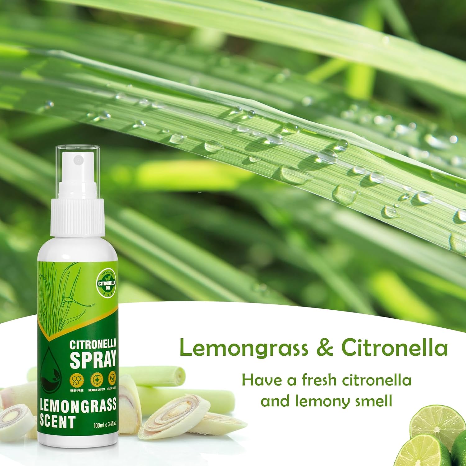 SCENTORINI Citronella Spray DEET-Free 676 Oz 2 Pack