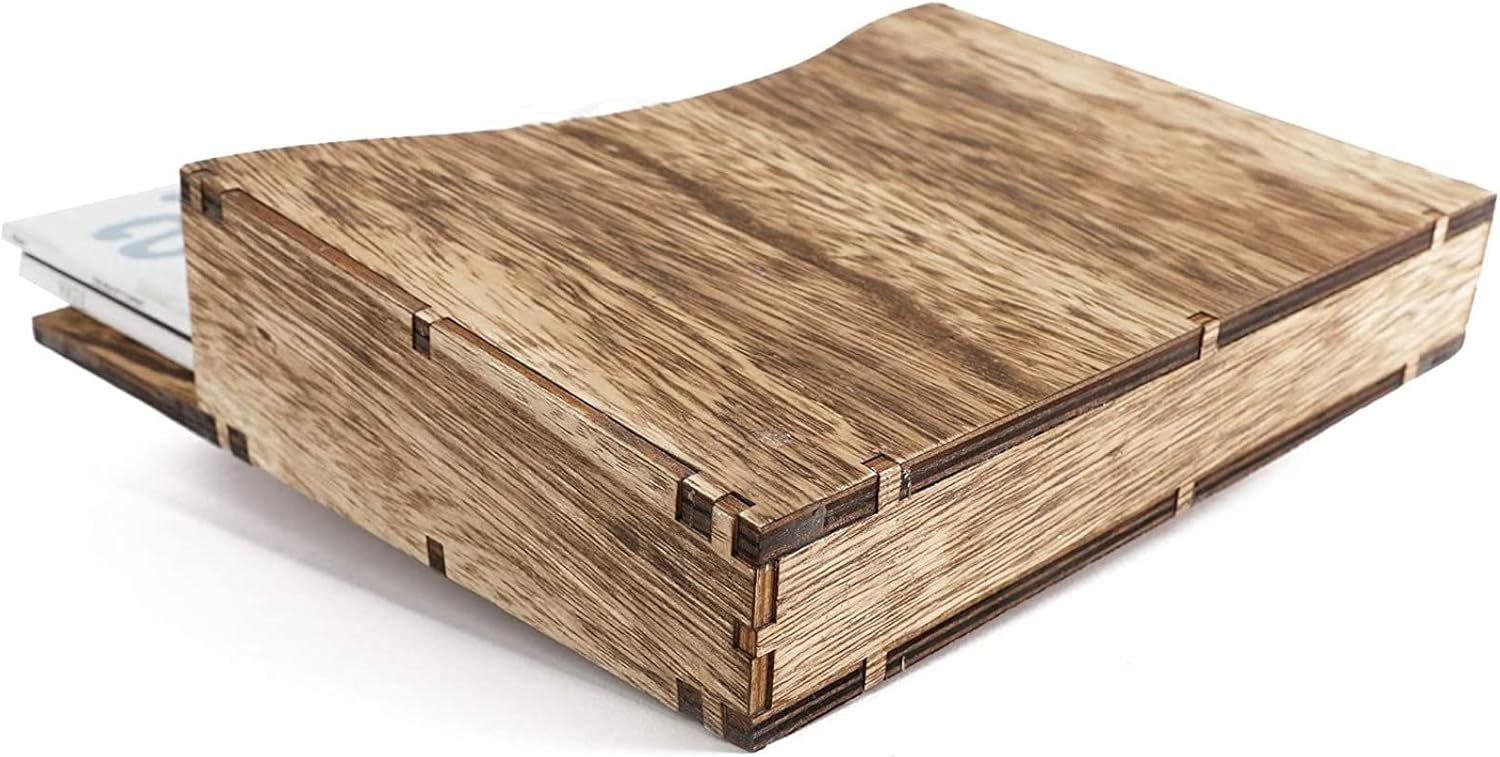 Juvale Rustic Wood Wall Magazine Holder 12 Inch