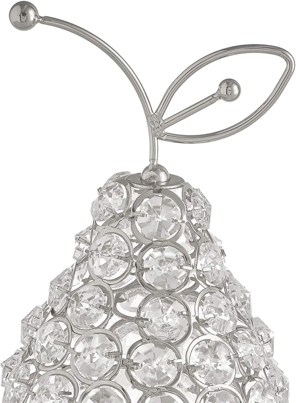 Crystal Rhinestone Pear Ornament Desktop Decor Collectible