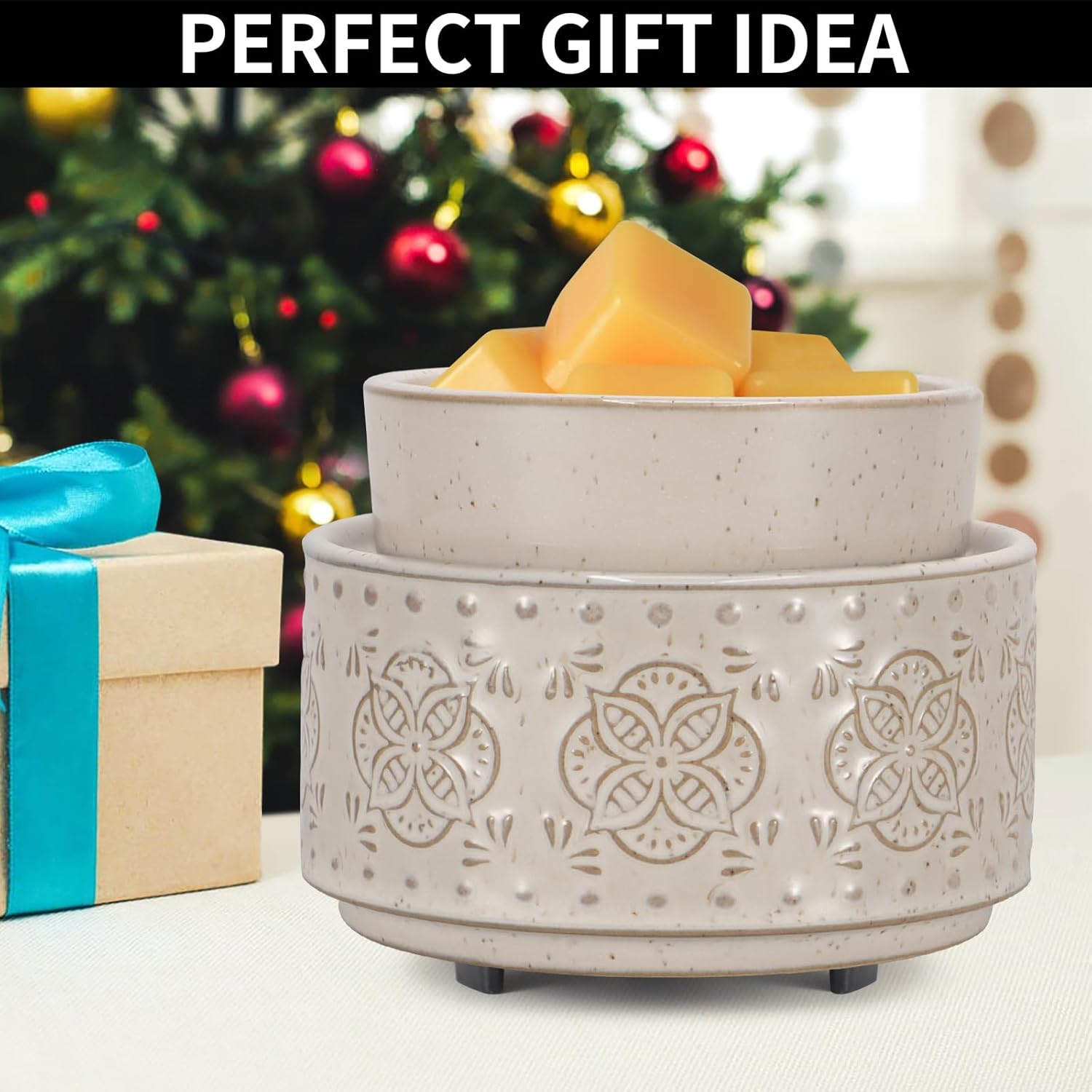 Mocosa 3-in-1 Ceramic Wax Warmer for Scented Candles